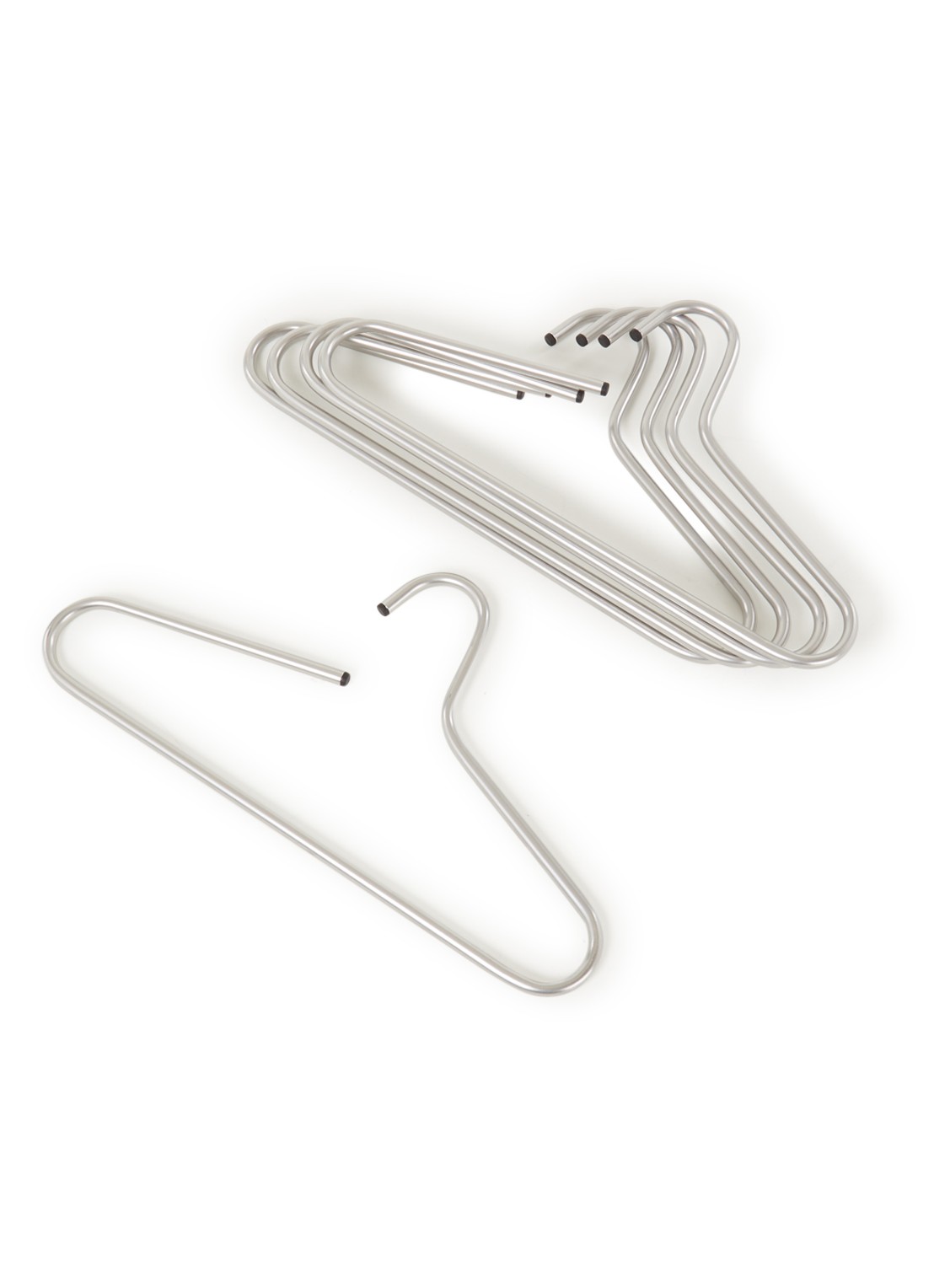 Spinder Victorie kledinghanger set van 5 - voorkant zilver
