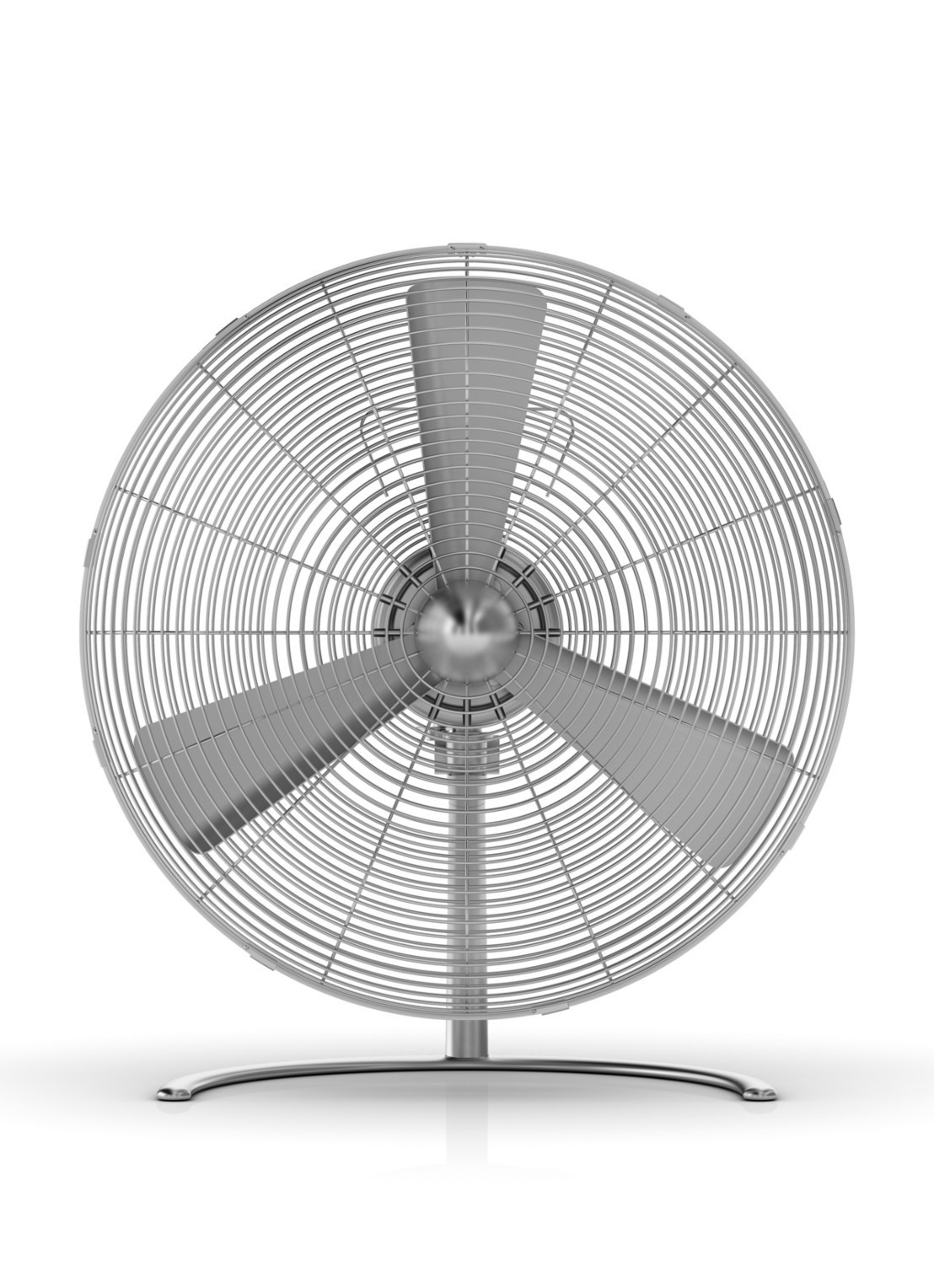 Stadler Form Charly Floor vloerventilator, 48 cm hoog - voorkant 5 zilver