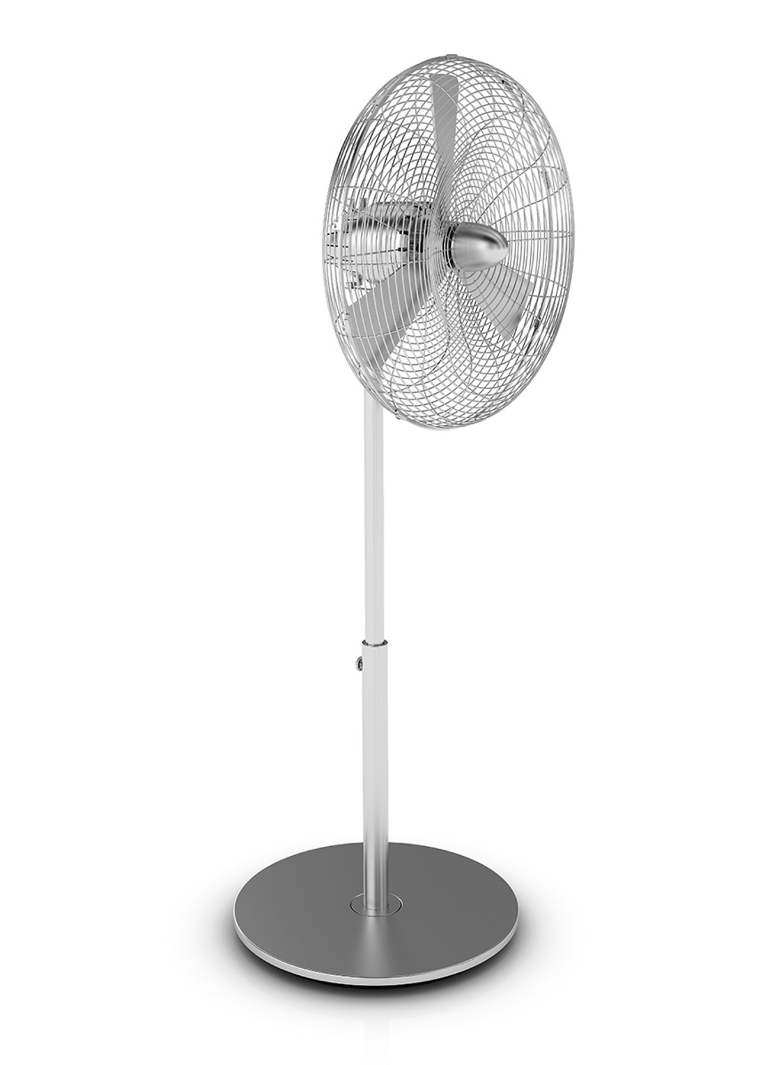 Stadler Form Charly Stand vloerventilator, 130 cm hoog - detail 3 zilver