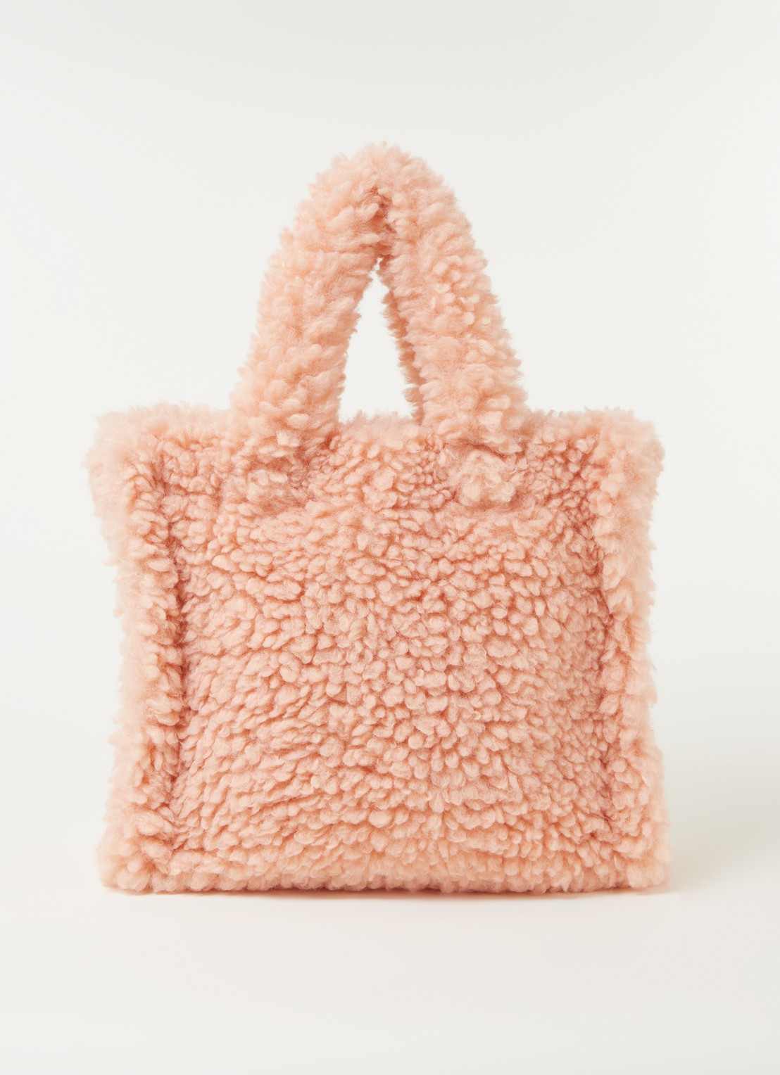 Stand Studio Lolita handtas van teddy - voorkant lichtroze