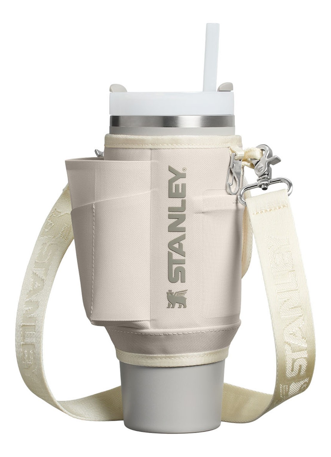 Stanley All-Day Quencher Carry-All crossbodytas voor 1,18 liter thermosfles - voorkant 2 creme