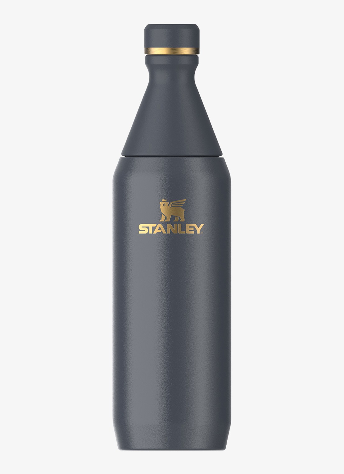 Stanley De All Day Slim waterfles 0,6 liter - voorkant 2 twilight gloss / donkerblauw