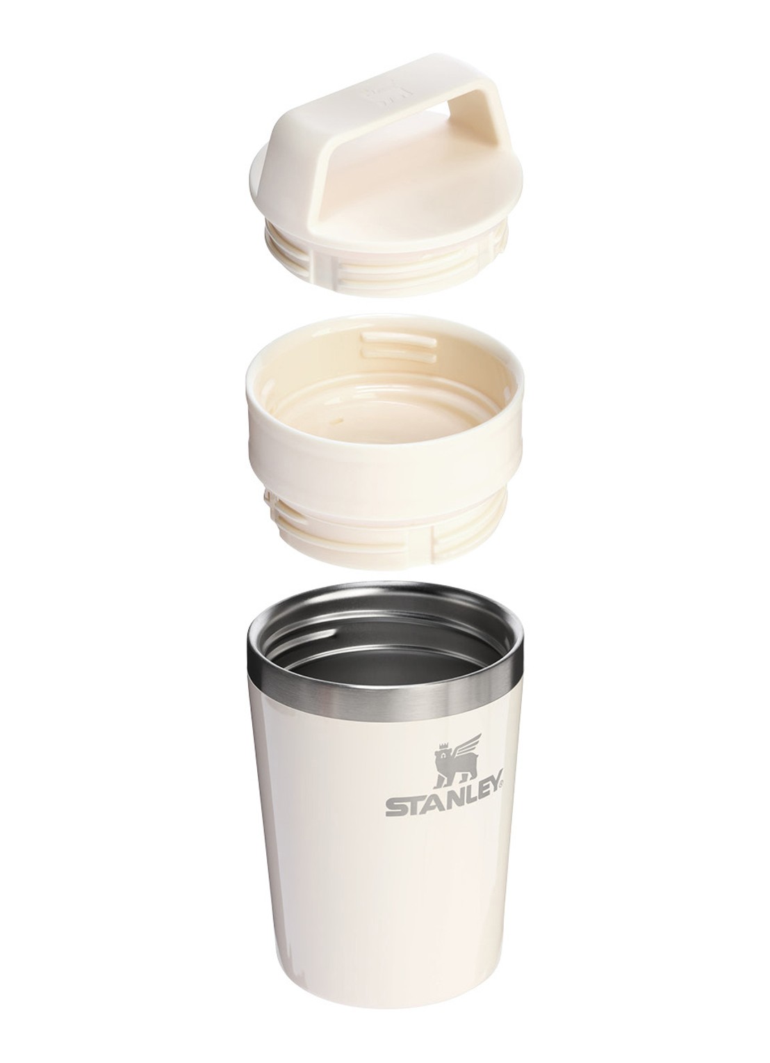 Stanley De Café-To-Go Travel thermosbeker 0,23 liter - voorkant 3 cream gloss / gebroken wit