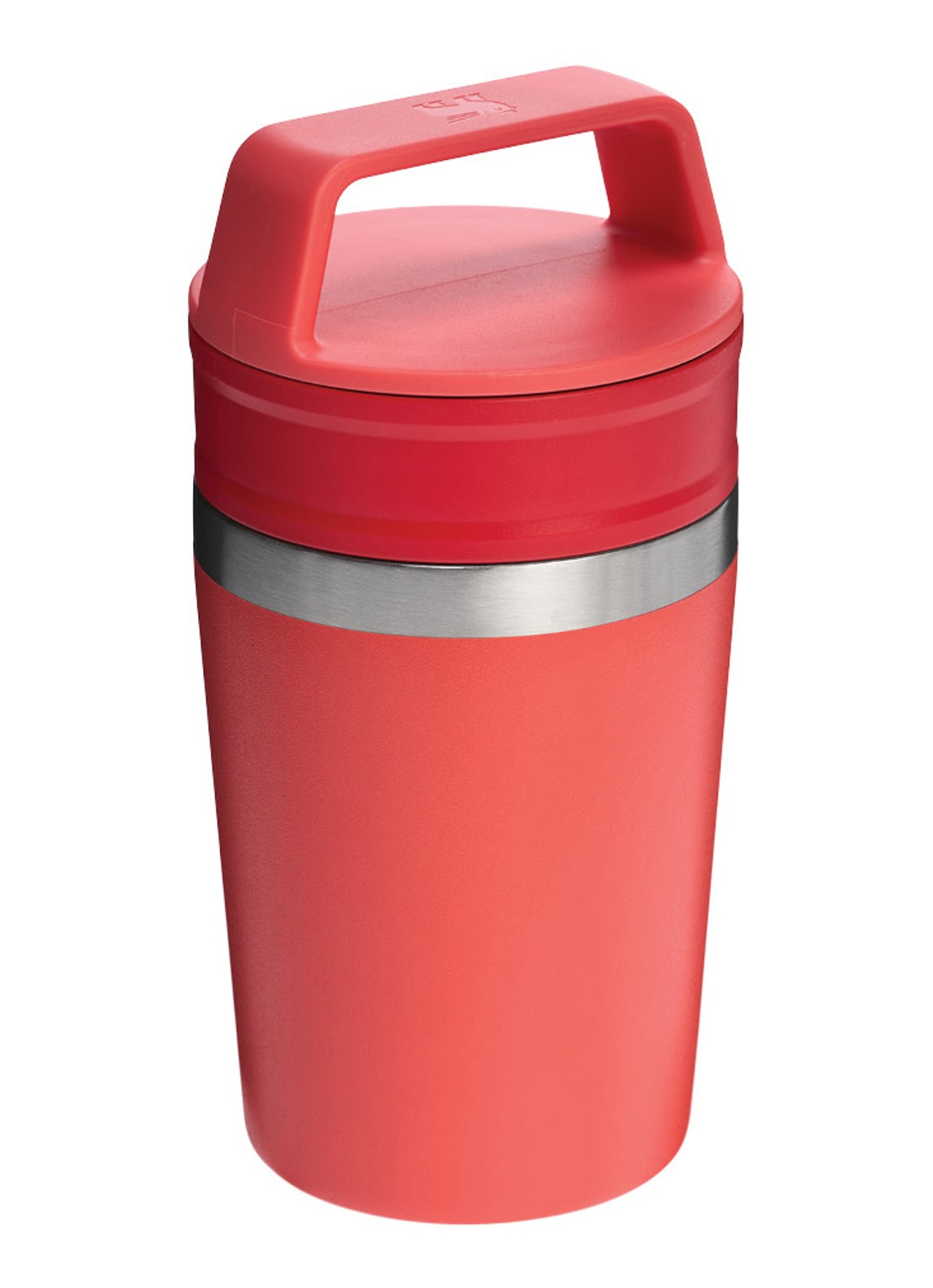 Stanley De Café-To-Go Travel thermosbeker 0,23 liter - achterkant hot coral / koraalrood