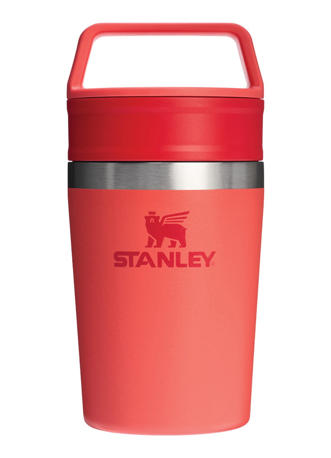 Stanley De Café-To-Go Travel thermosbeker 0,23 liter - voorkant 2 hot coral / koraalrood