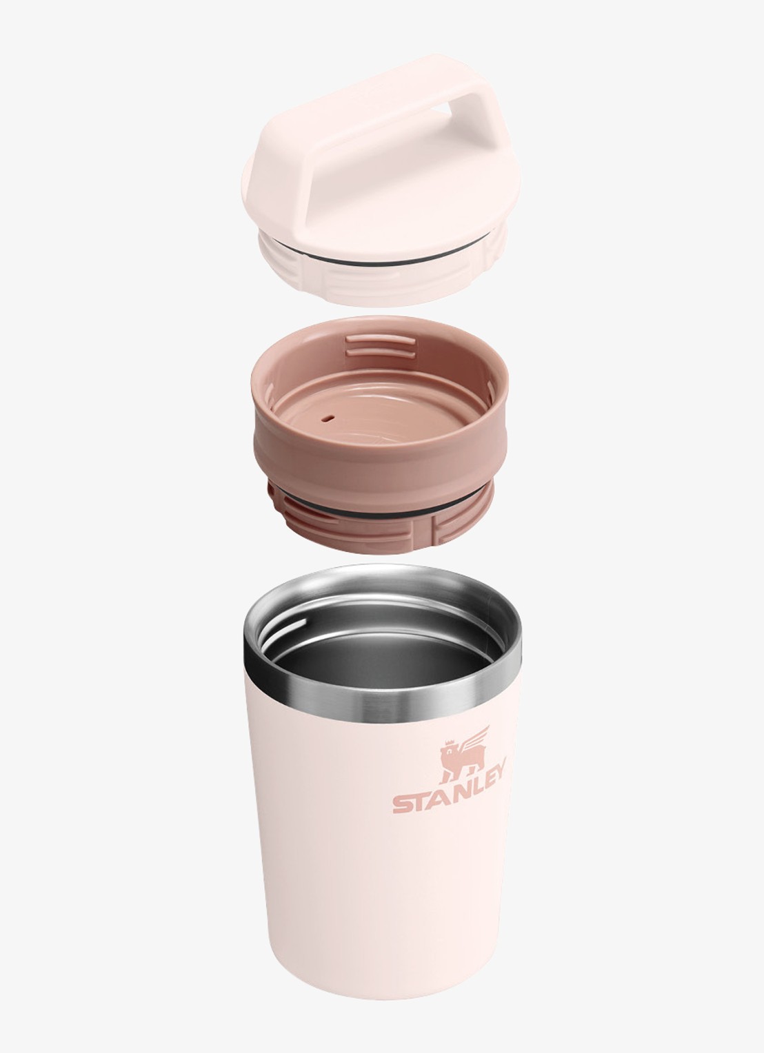 Stanley De Café-To-Go Travel thermosbeker 0,23 liter - voorkant 3 rose quartz / lichtroze