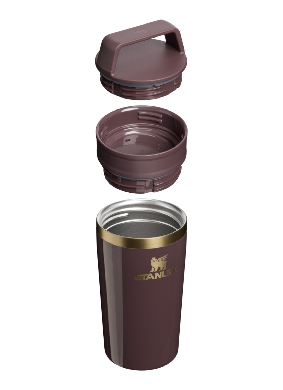 Stanley De Café-To-Go Travel thermosbeker 0,35 liter - detail aubergine