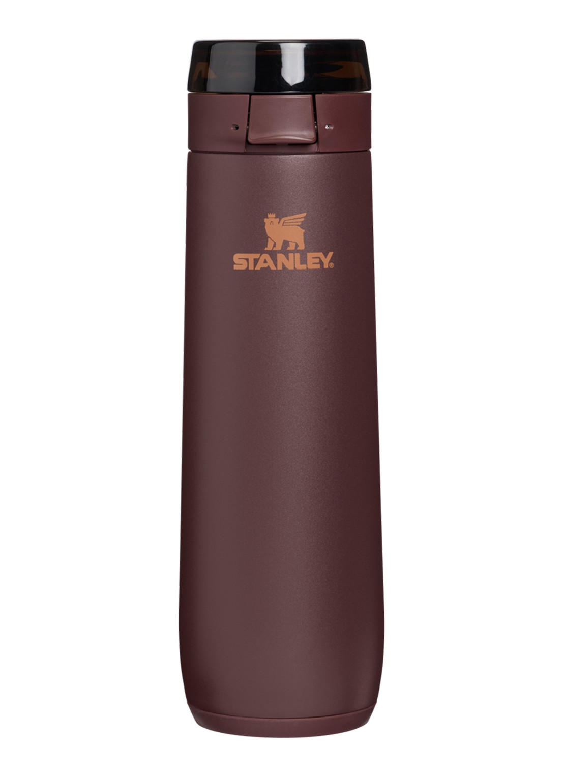 Stanley De Flowstate™ Spring waterfles 0,59 liter - voorkant 3 donkerbruin