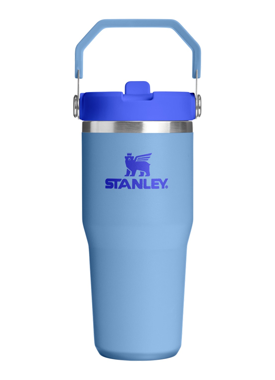 Stanley De IceFlow™ Flip Straw 2.0 waterfles 0,41 liter - voorkant donkerblauw