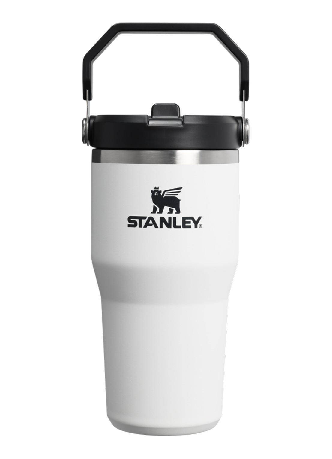 Stanley De IceFlow™ Flip Straw 2.0 waterfles 0,6 liter - voorkant wit
