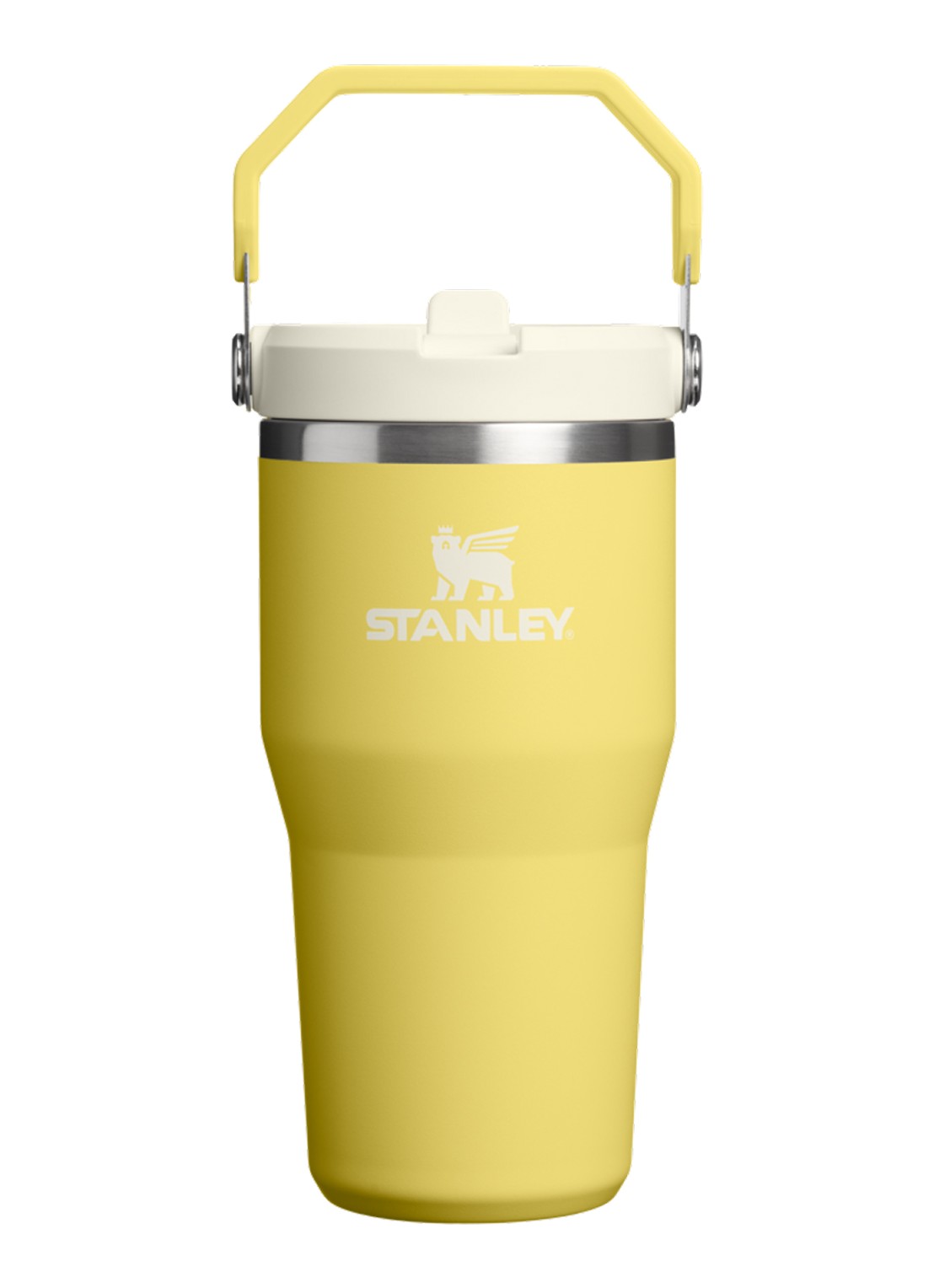 Stanley De IceFlow™ Flip Straw 2.0 waterfles 0,6 liter - voorkant 2 geel