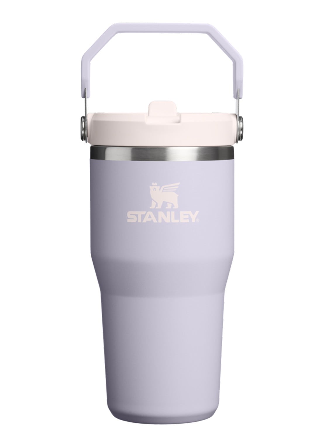 Stanley De IceFlow™ Flip Straw 2.0 waterfles 0,6 liter - voorkant paars