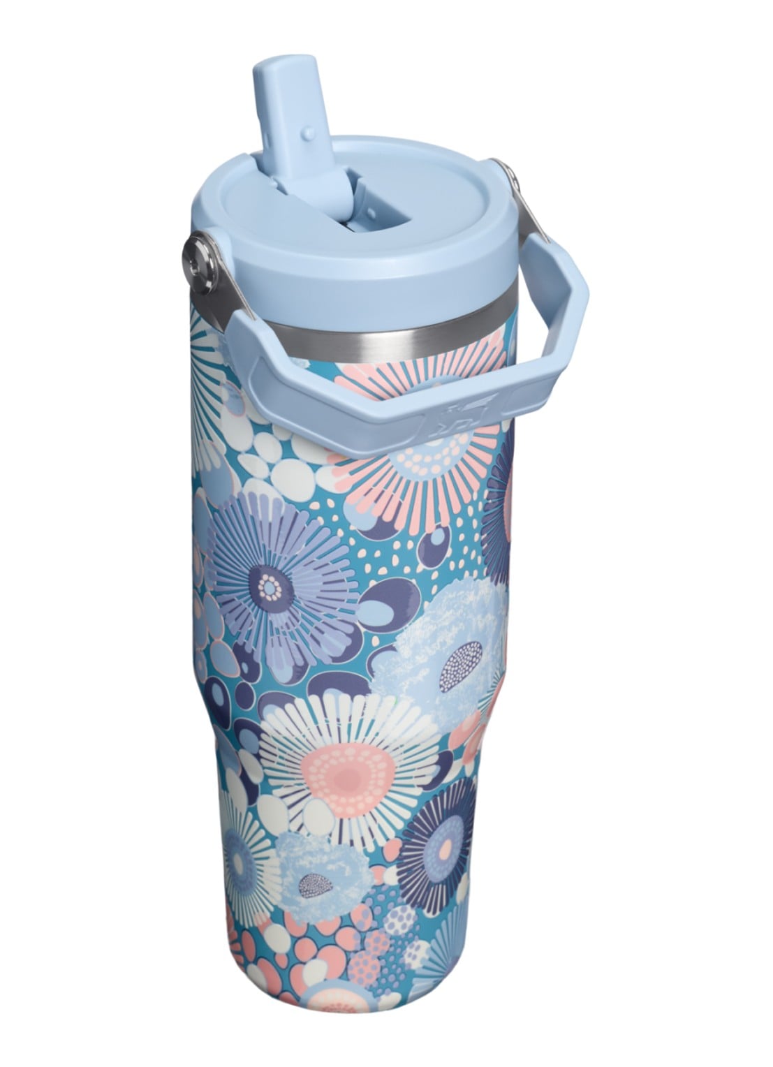 Stanley De IceFlow™ Flip Straw 2.0 waterfles 0,89 liter - achterkant 3 lichtblauw