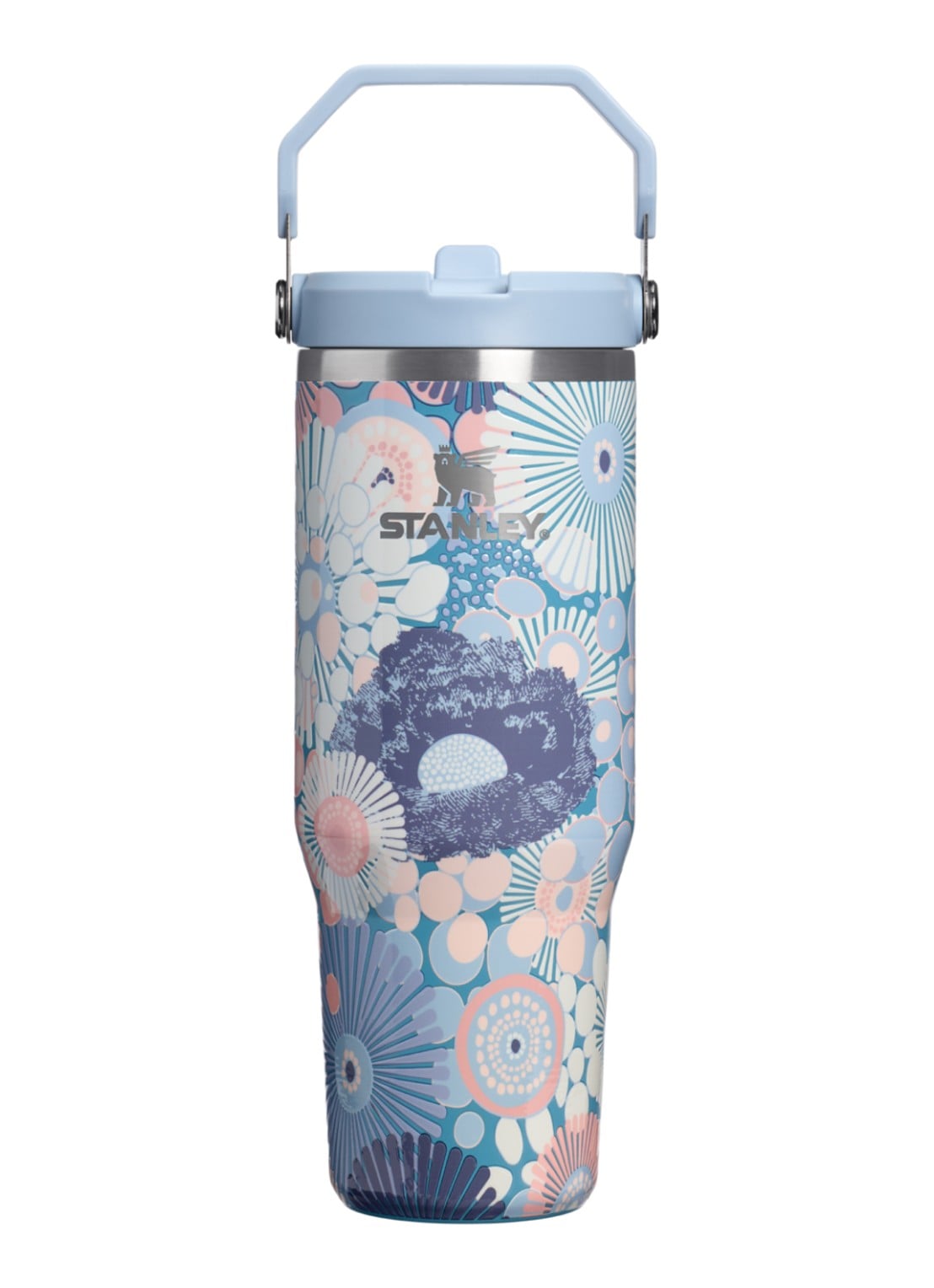 Stanley De IceFlow™ Flip Straw 2.0 waterfles 0,89 liter - voorkant lichtblauw