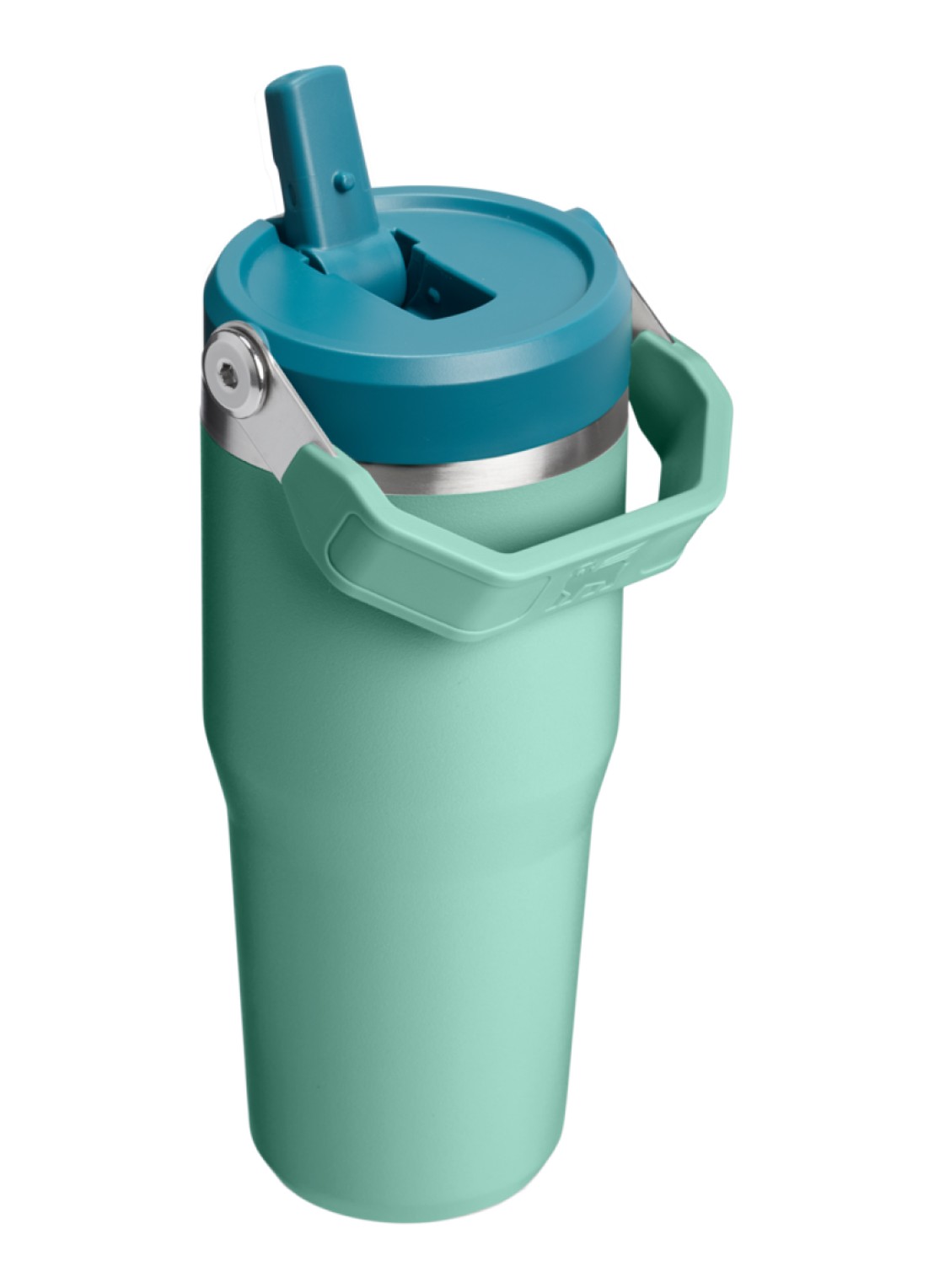 Stanley De IceFlow™ Flip Straw 2.0 waterfles 0,41 liter - achterkant lichtgroen
