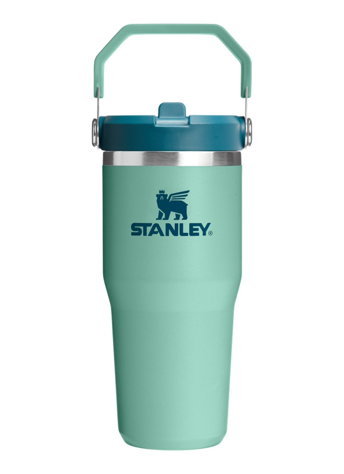 Stanley De IceFlow™ Flip Straw 2.0 waterfles 0,41 liter - voorkant 3 lichtgroen