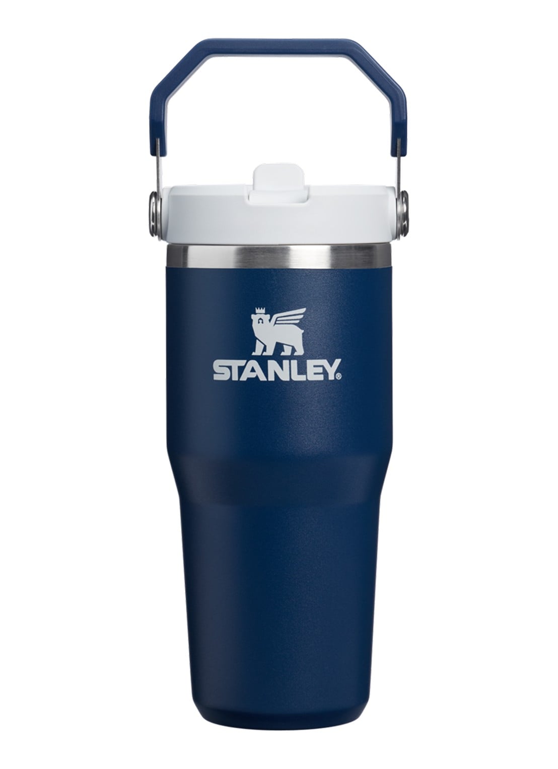 Stanley De IceFlow™ Flip Straw 2.0 waterfles 0,41 liter - voorkant 3 donkerblauw
