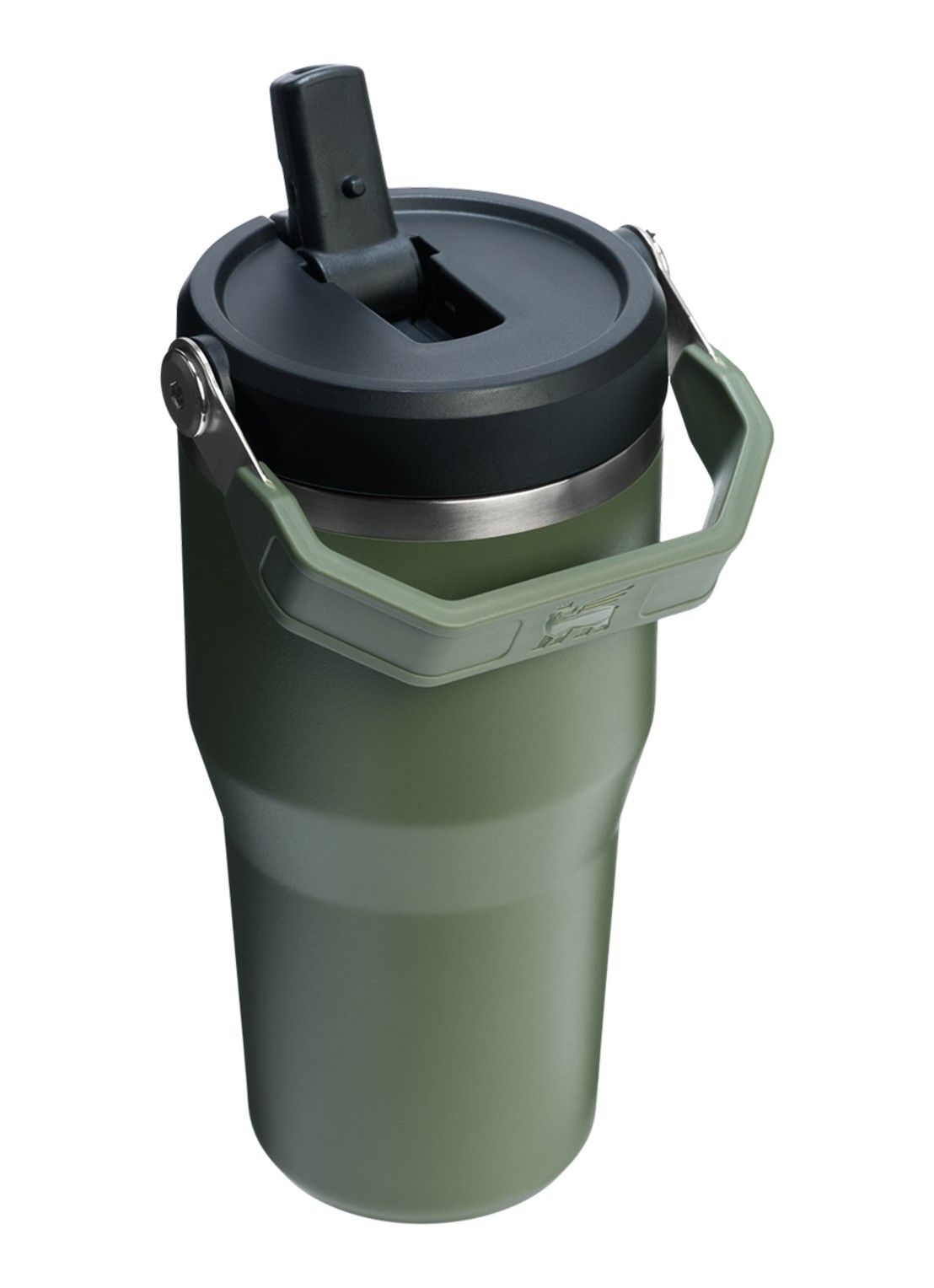 Stanley De IceFlow™ Flip Straw 2.0 waterfles 0,59 liter - achterkant 2 donkergroen