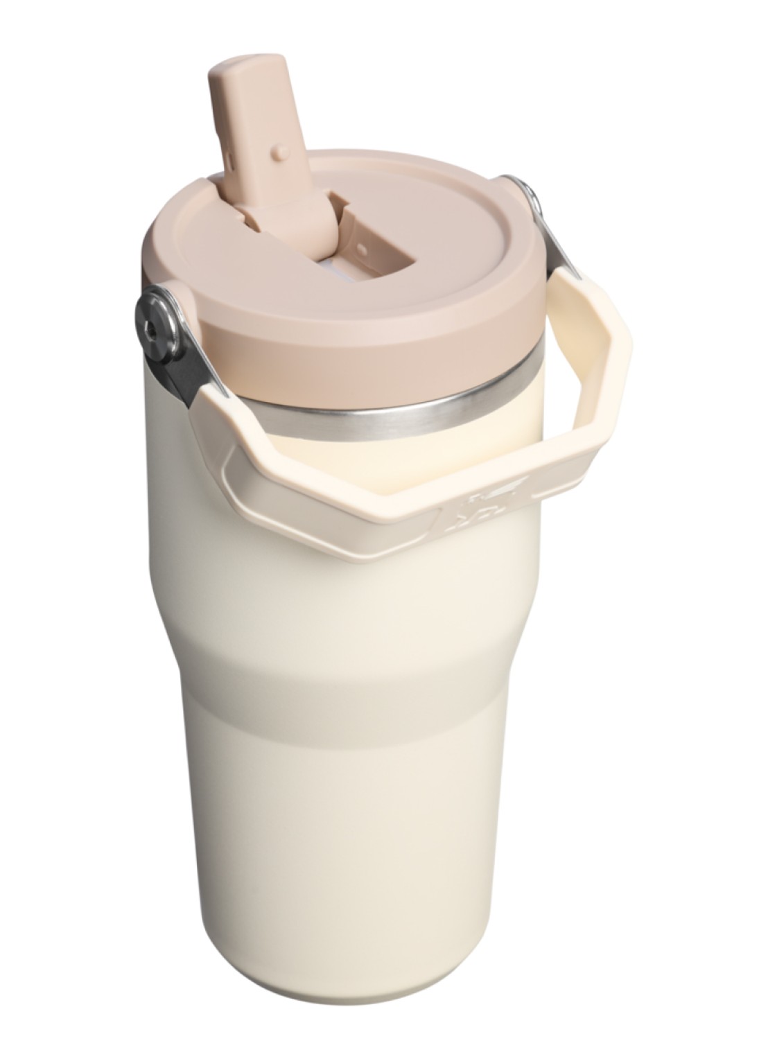 Stanley De IceFlow™ Flip Straw 2.0 waterfles 0,6 liter - achterkant 3 beige