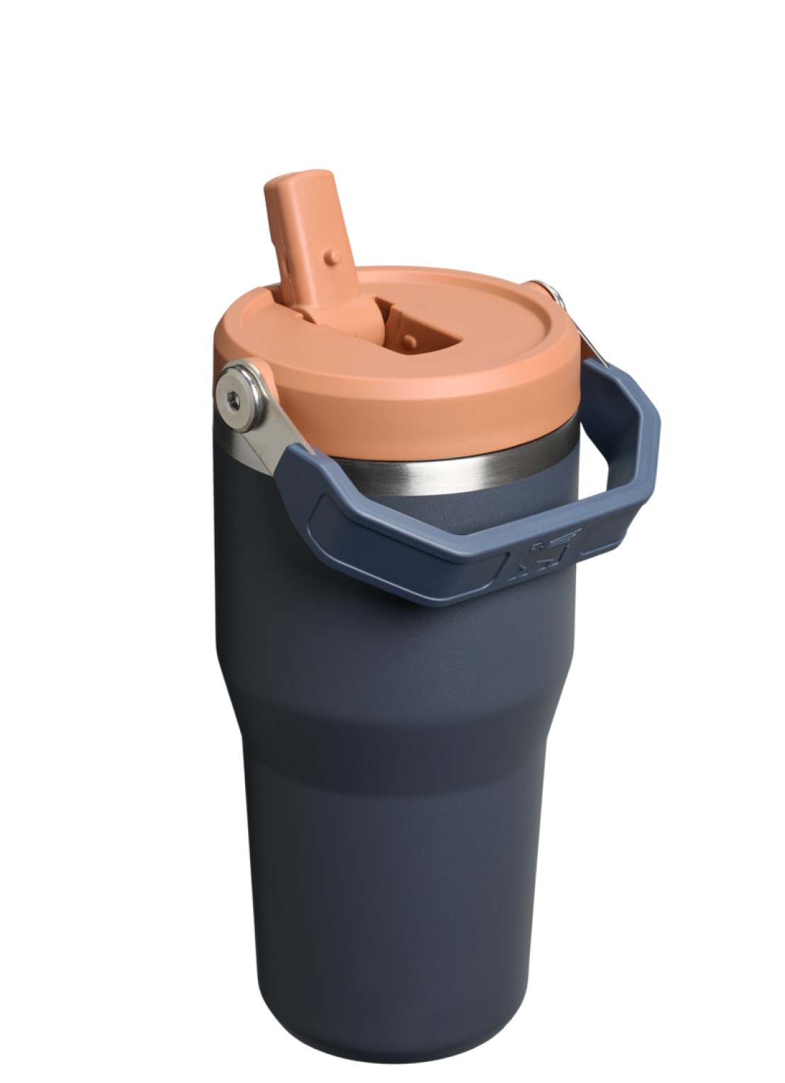 Stanley De IceFlow™ Flip Straw 2.0 waterfles 0,6 liter - achterkant blauw