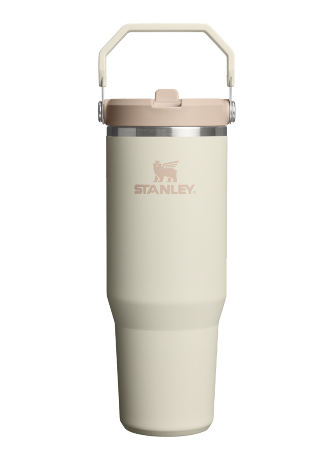 Stanley De IceFlow™ Flip Straw 2.0 waterfles 0,89 liter - voorkant 2 beige