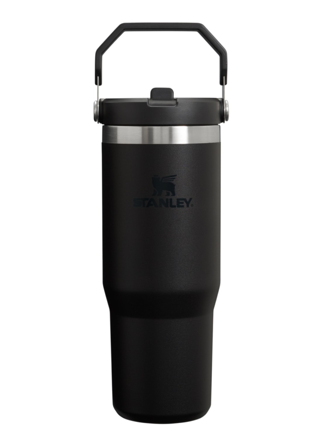 Stanley De IceFlow™ Flip Straw 2.0 waterfles 0,89 liter - voorkant 3 zwart