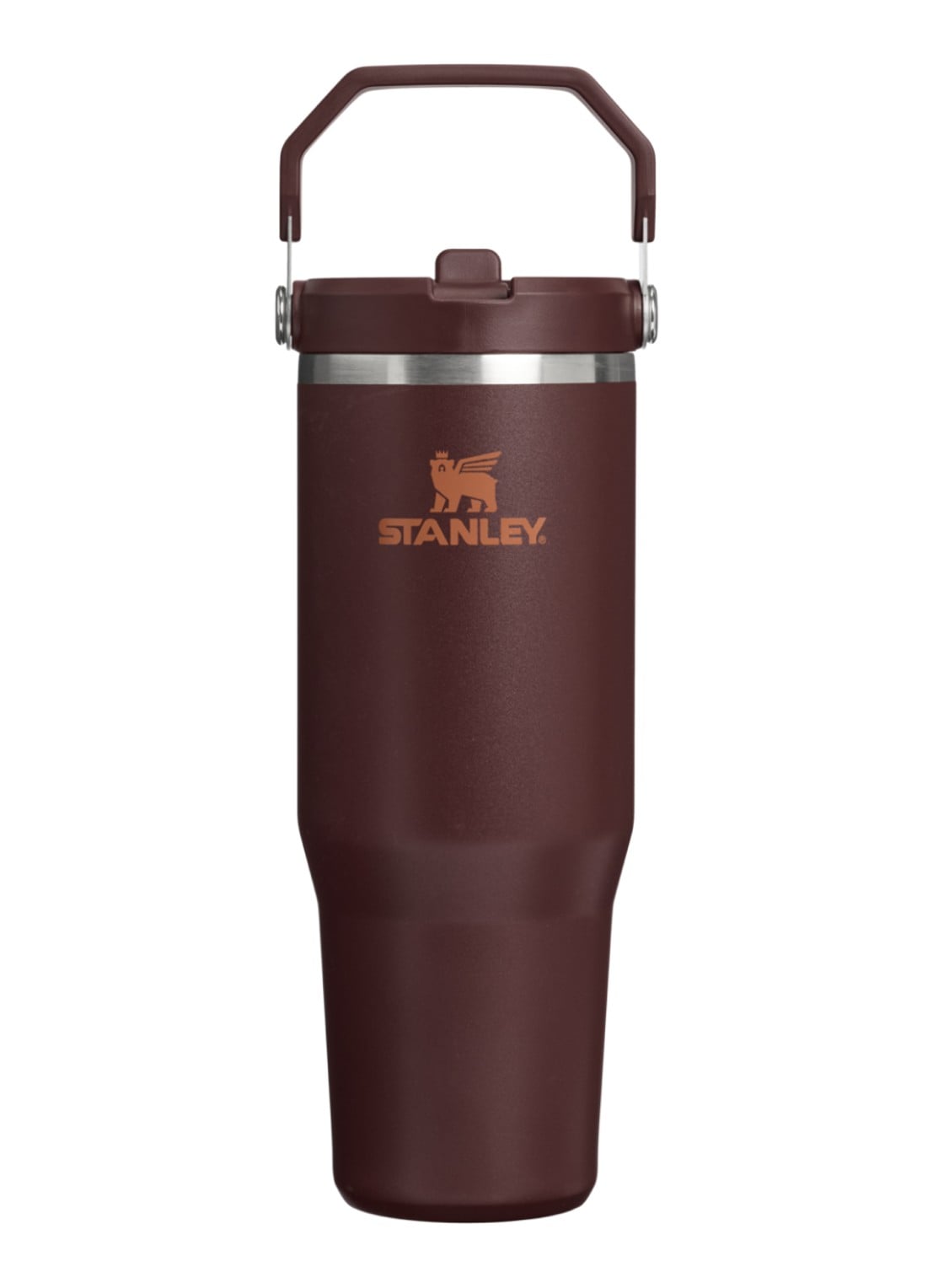 Stanley De IceFlow™ Flip Straw 2.0 waterfles 0,89 liter - voorkant 3 donkerbruin