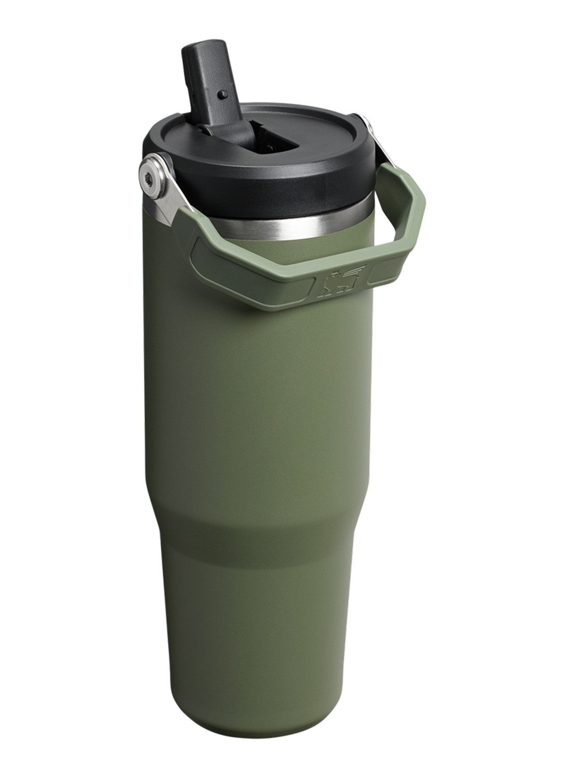 Stanley De IceFlow™ Flip Straw 2.0 waterfles 0,89 liter - achterkant 3 donkergroen