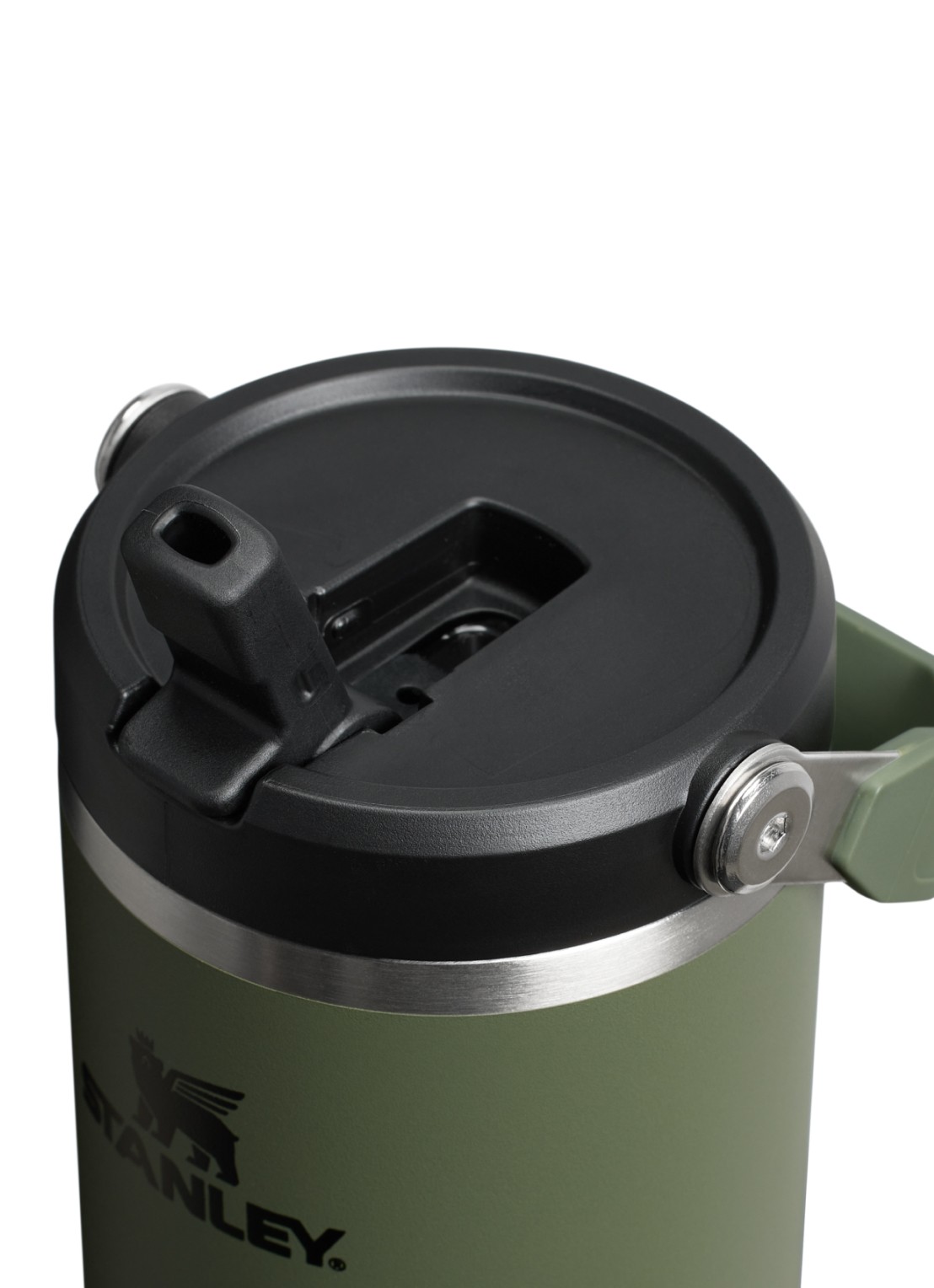 Stanley De IceFlow™ Flip Straw 2.0 waterfles 0,89 liter - detail donkergroen
