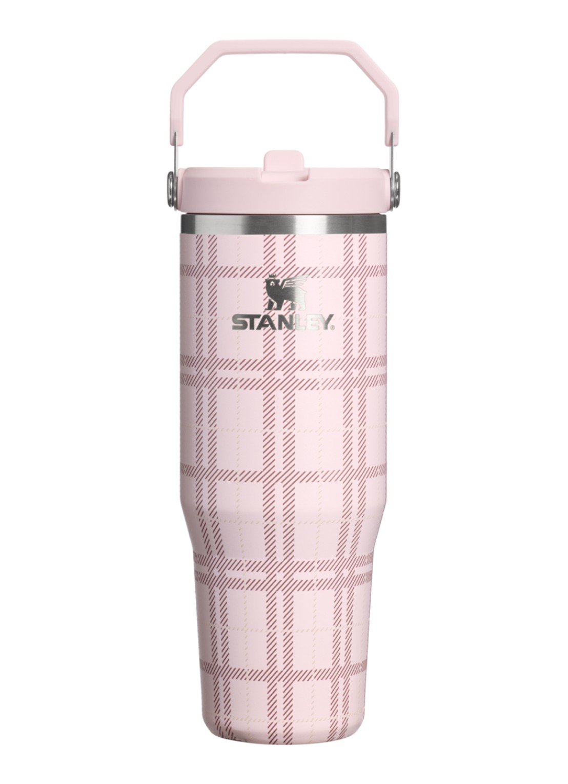 Stanley De IceFlow™ Flip Straw 2.0 waterfles 0,89 liter - voorkant 4 lichtroze