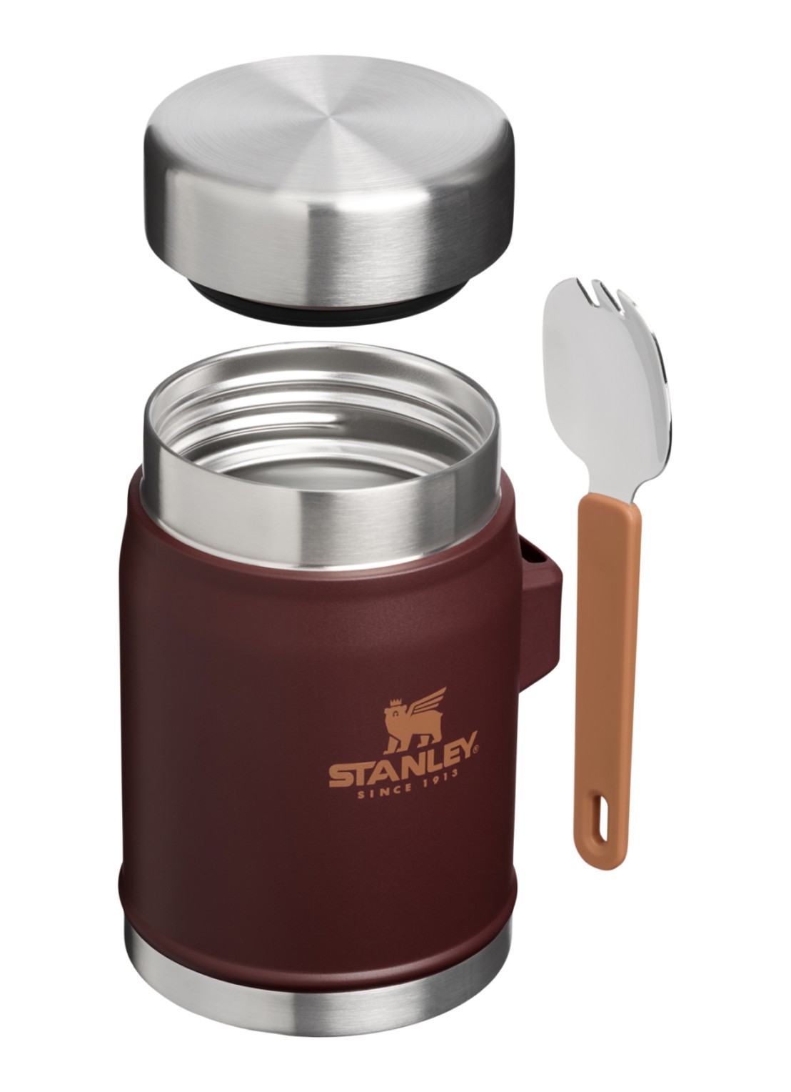 Stanley De Legendary Food Jar + Spork lunchbox 40 cl - detail 3 donkerbruin