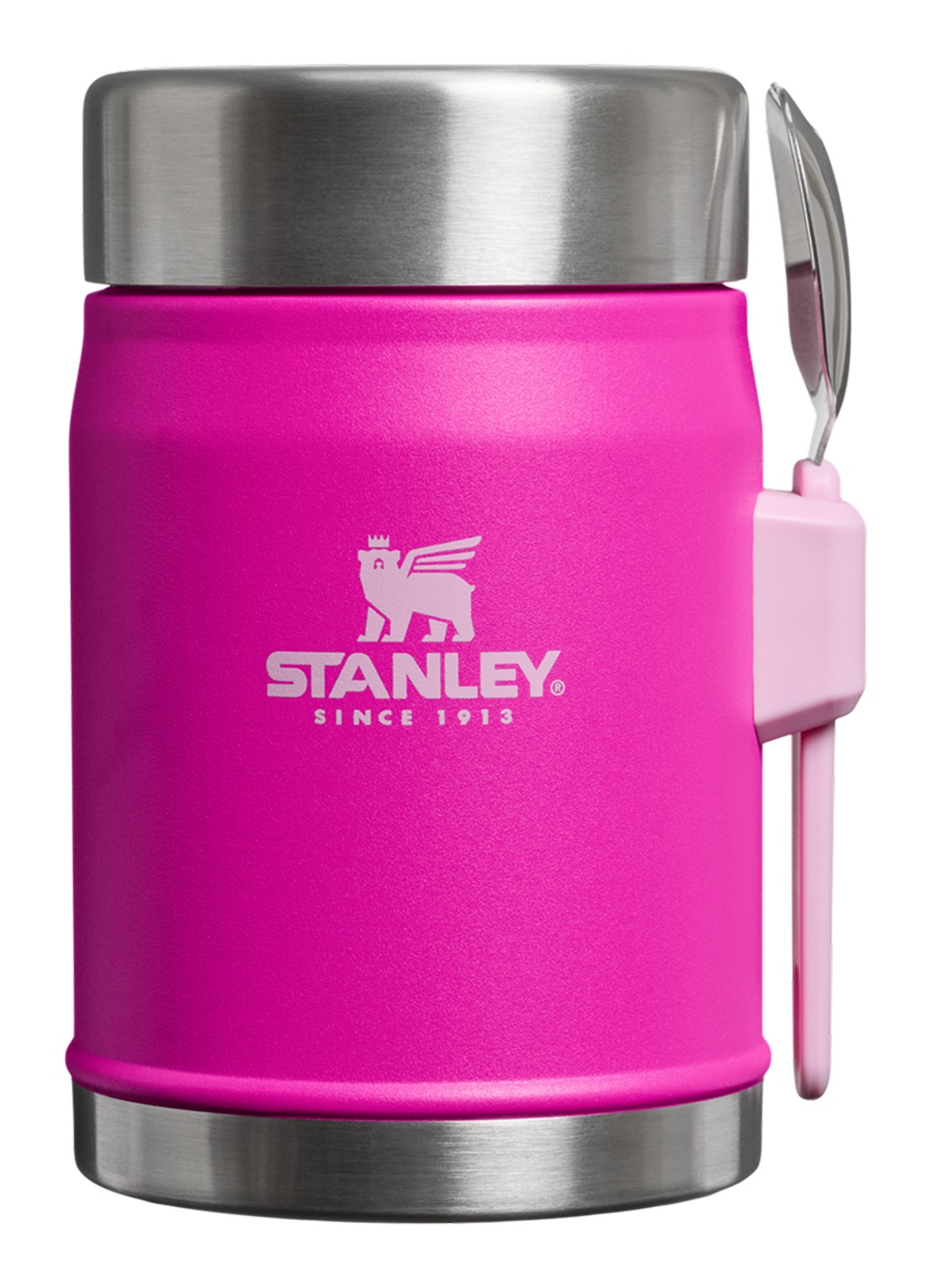 Stanley De Legendary Food Jar + Spork lunchbox 40 cl - voorkant fuchsia