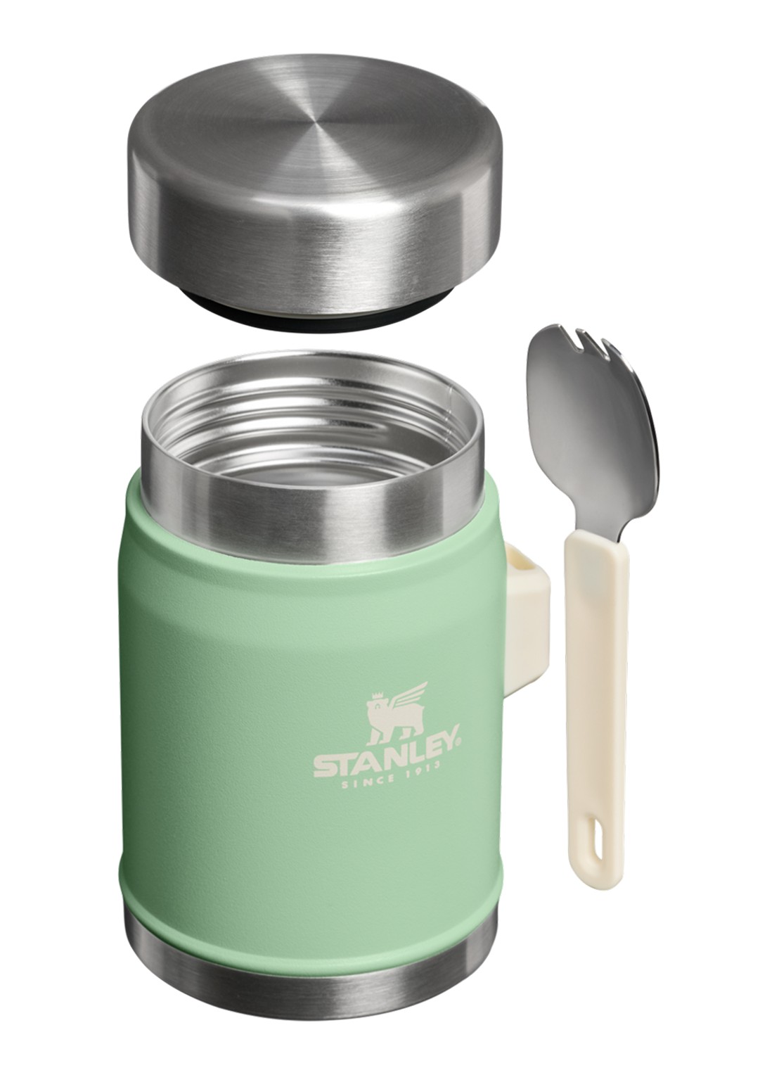 Stanley De Legendary Food Jar + Spork lunchbox 40 cl - detail lichtgroen