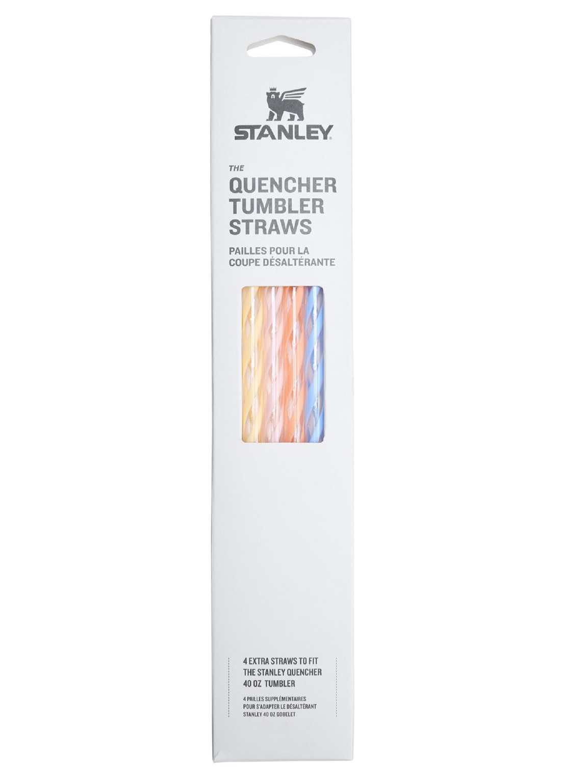 Stanley De Quencher® H2.0 FlowState™ Tumbler Straws | 1.2 liter| 4-pack - voorkant multicolor