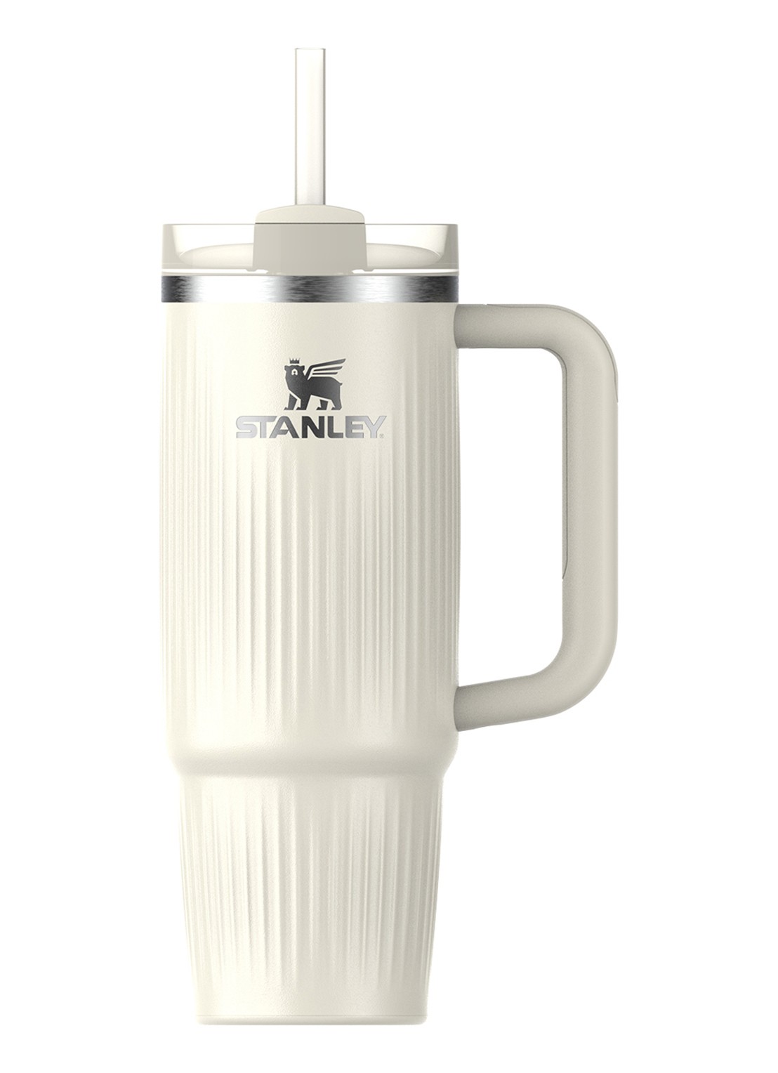 Stanley De Quencher® H2.0 Fluted thermosfles 0,89 liter - voorkant 2 cream gloss / gebroken wit