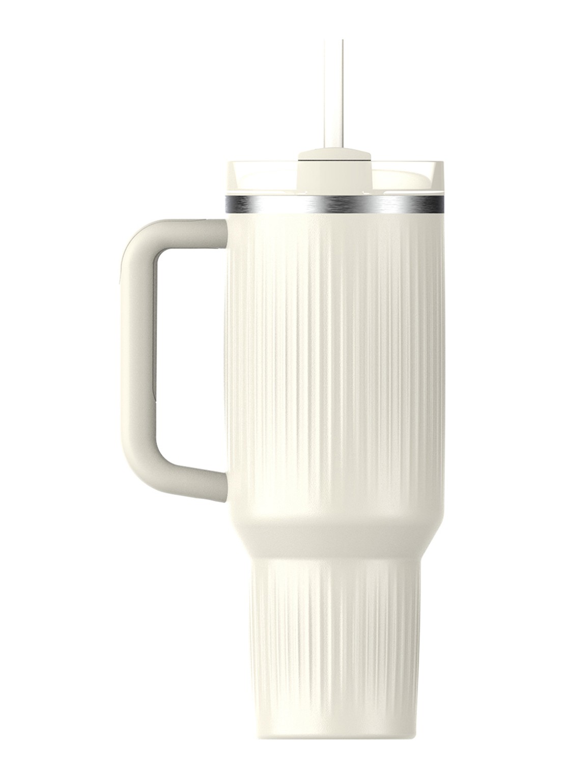 Stanley De Quencher® H2.0 Fluted thermosfles 1,18 liter - achterkant cream gloss / gebroken wit