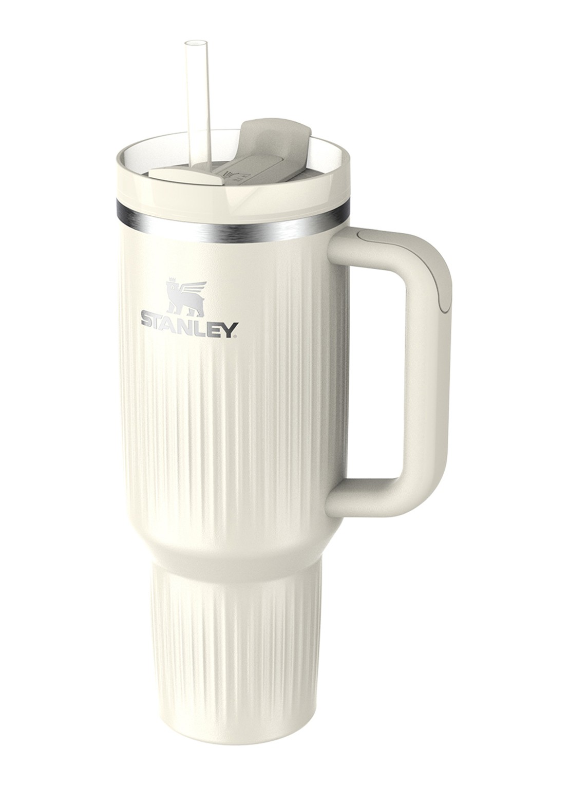 Stanley De Quencher® H2.0 Fluted thermosfles 1,18 liter - voorkant 3 cream gloss / gebroken wit