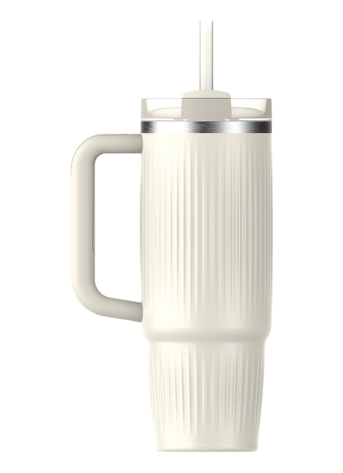 Stanley De Quencher® H2.0 Fluted thermosfles 89 cl - achterkant 3 cream gloss / gebroken wit