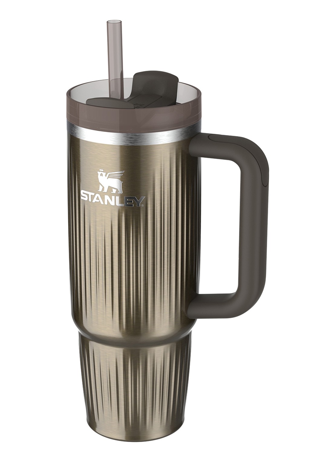 Stanley De Quencher® H2.0 Fluted thermosfles 89 cl - voorkant 2 gunmetal shine / antraciet