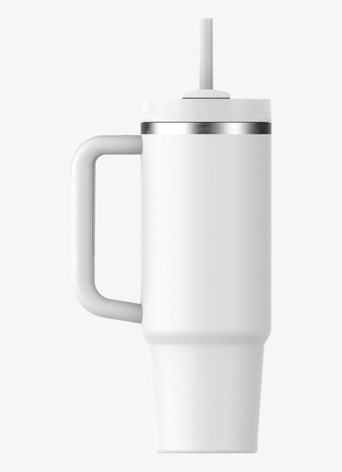 Stanley De Quencher® H2.O FlowState™ thermosfles 0,89 liter - achterkant 3 frost / gebroken wit