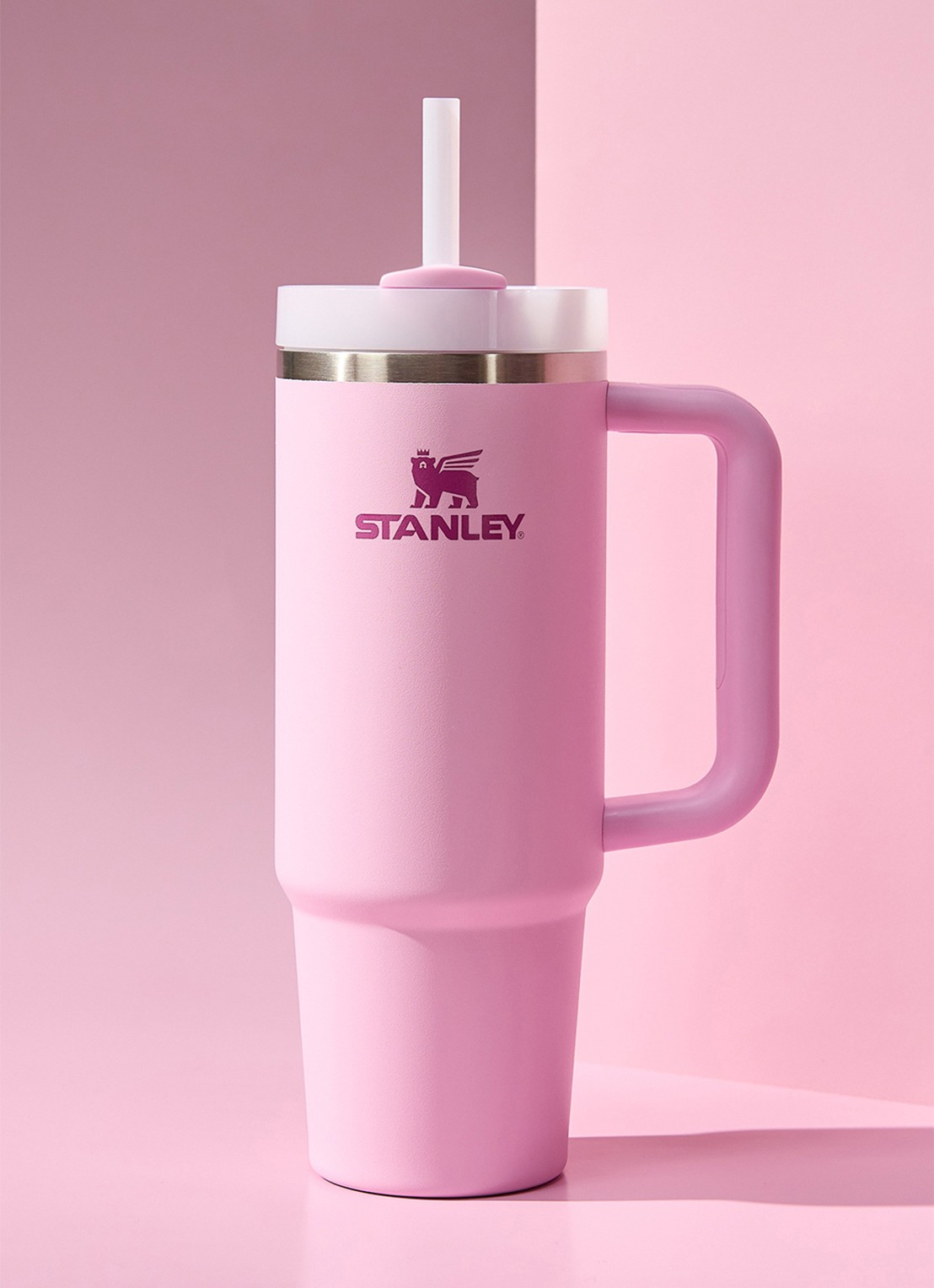 Stanley De Quencher® H2.O FlowState™ thermosfles 0,89 liter - voorkant 3 cherry blossom / roze