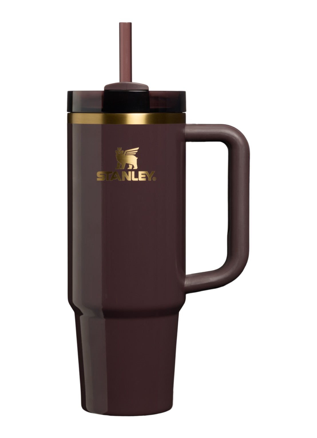 Stanley De Quencher H2.O FlowState™ thermosfles 0,89 liter - voorkant aubergine