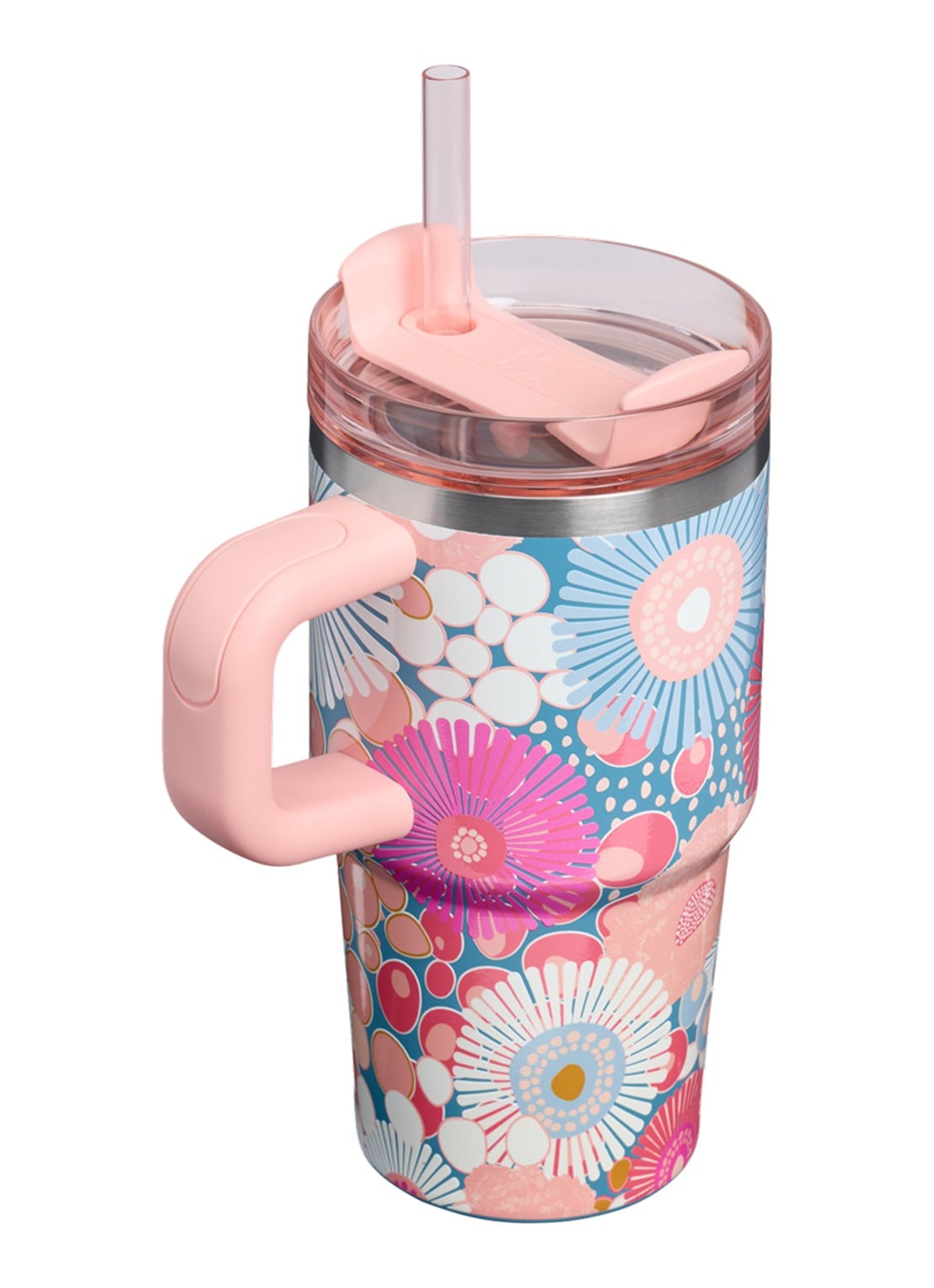 Stanley De Quencher H2.O FlowState™ thermosfles 0,59 liter - achterkant 2 roze