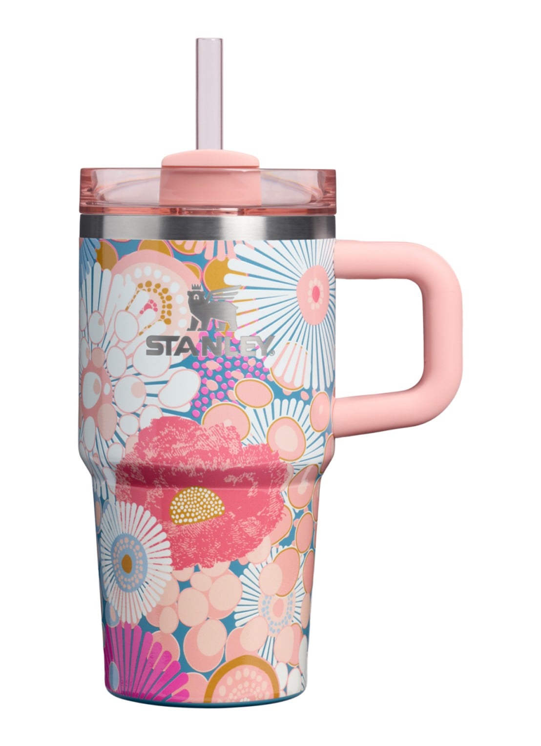 Stanley De Quencher H2.O FlowState™ thermosfles 0,59 liter - voorkant 3 roze