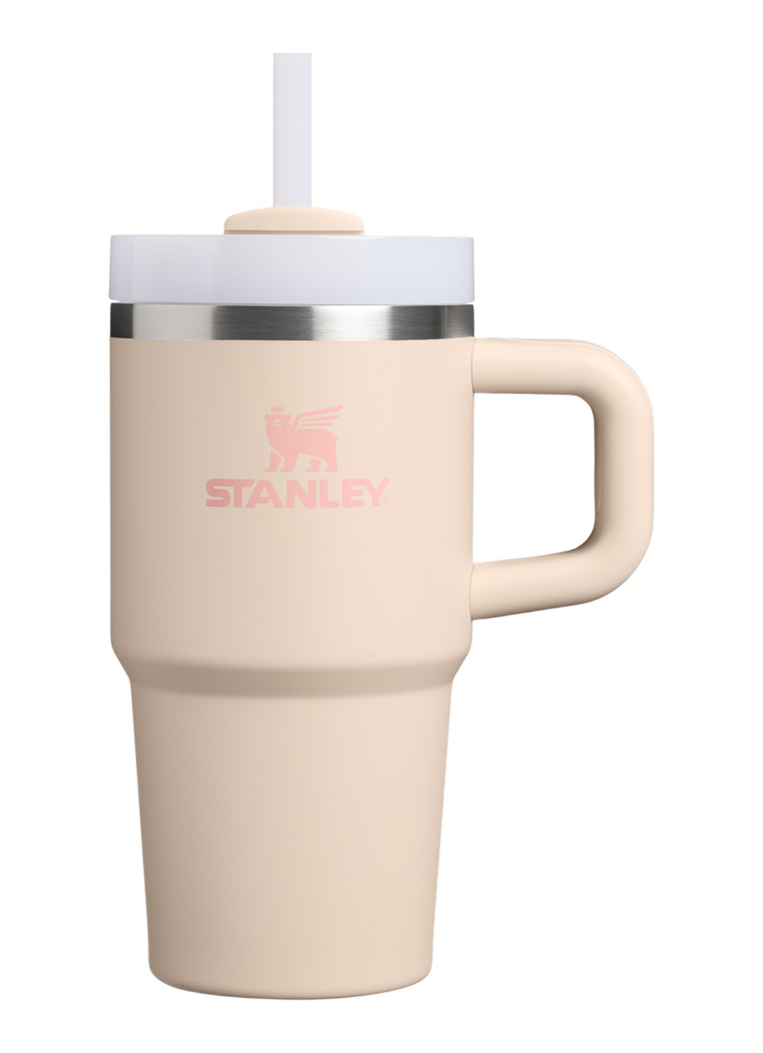 Stanley De Quencher H2.O FlowState™ thermosfles 0,59 liter - voorkant beige