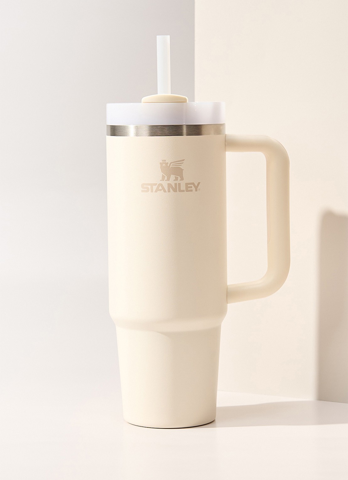 Stanley De Quencher® H2.O FlowState™ thermosfles 0,89 liter - voorkant 6 cream 2.0 / gebroken wit