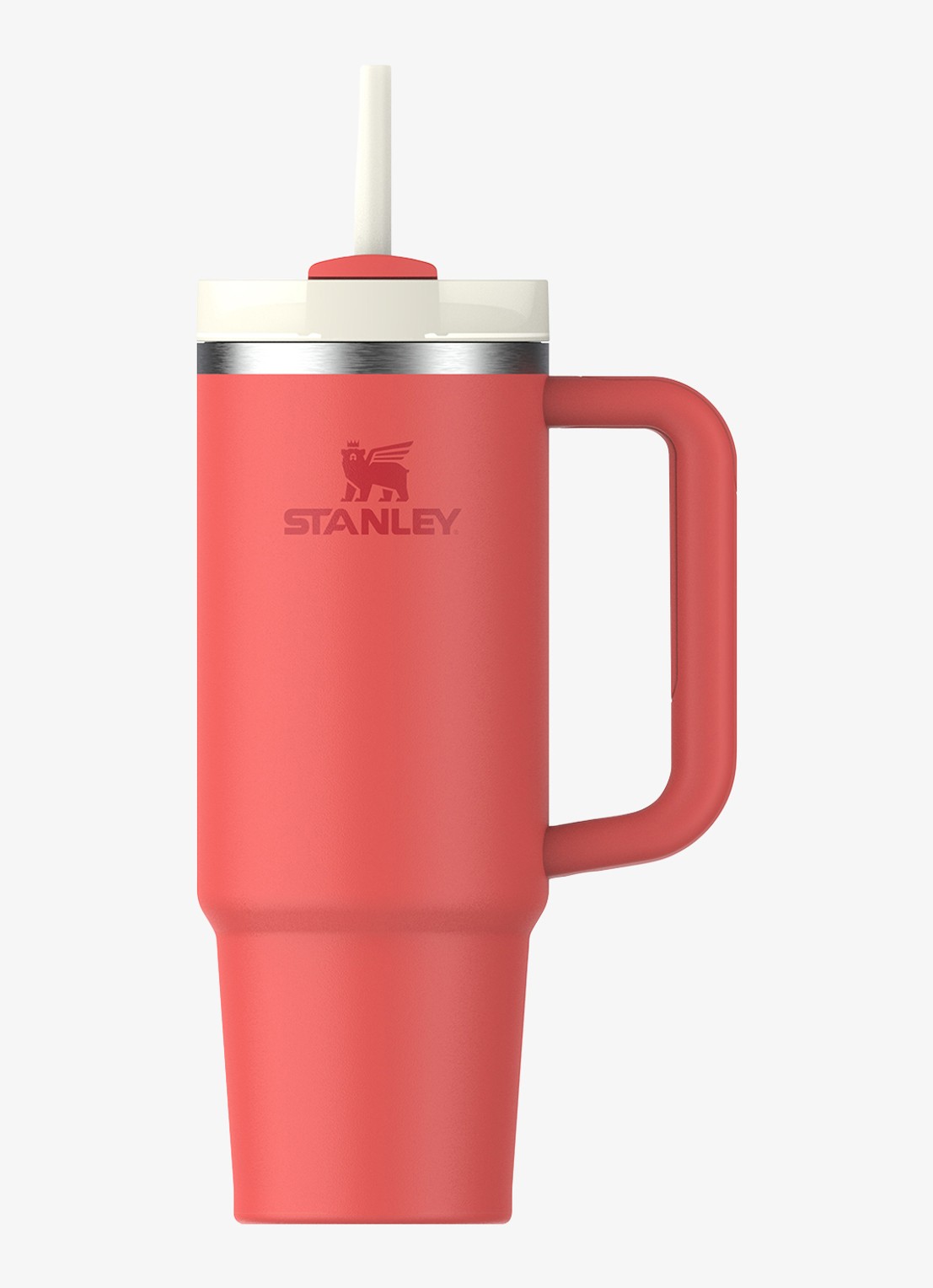 Stanley De Quencher® H2.O FlowState™ thermosfles 0,89 liter - voorkant hot coral / koraalrood