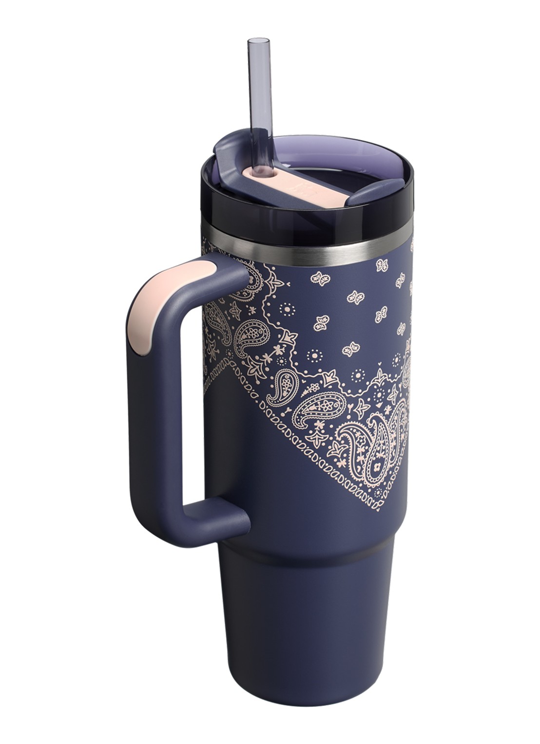 Stanley De Quencher® H2.O FlowState™ thermosfles 0,89 liter - achterkant blauw