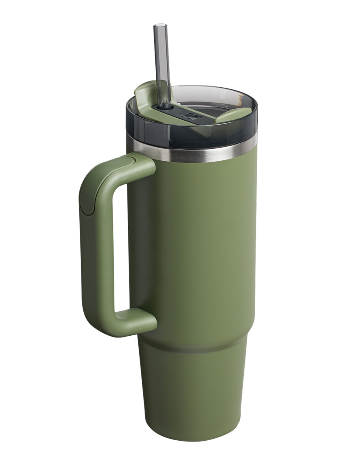 Stanley De Quencher H2.O FlowState™ thermosfles 0,89 liter - achterkant 2 donkergroen