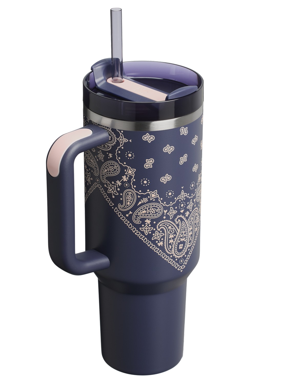 Stanley De Quencher® H2.O FlowState™ thermosfles 1,2 liter - achterkant blauw
